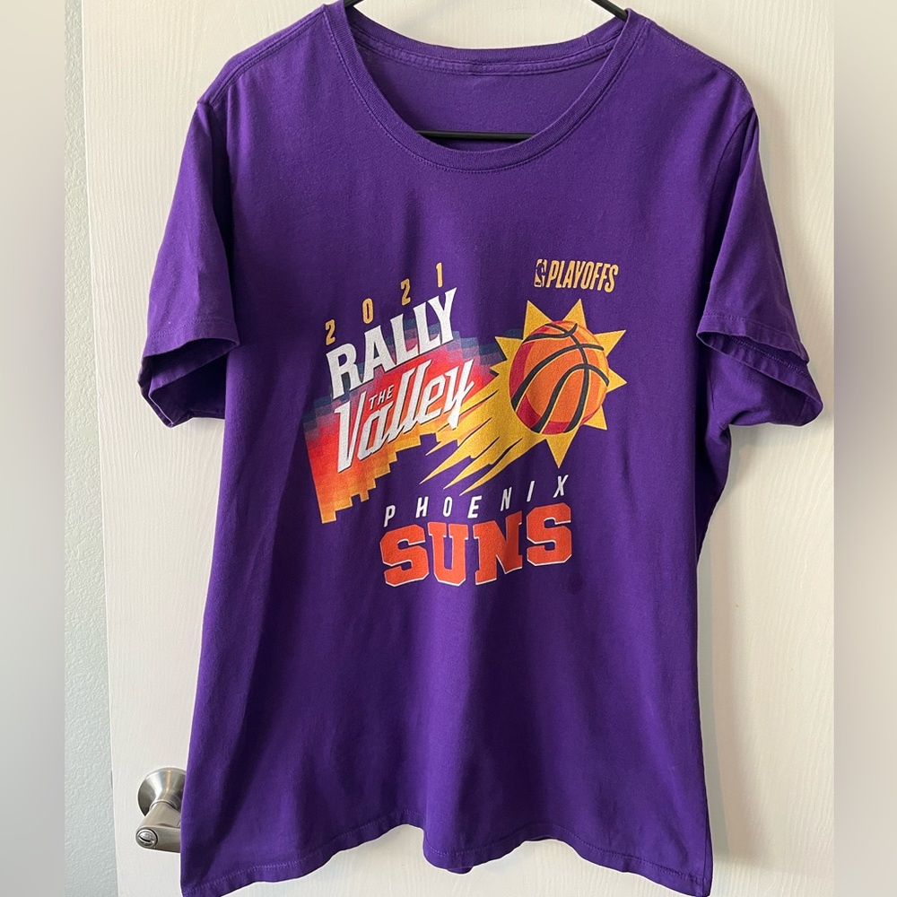 Phoenix Suns NBA Basketball Rally the Valley 2021 Playoff T-shirt Womens Large